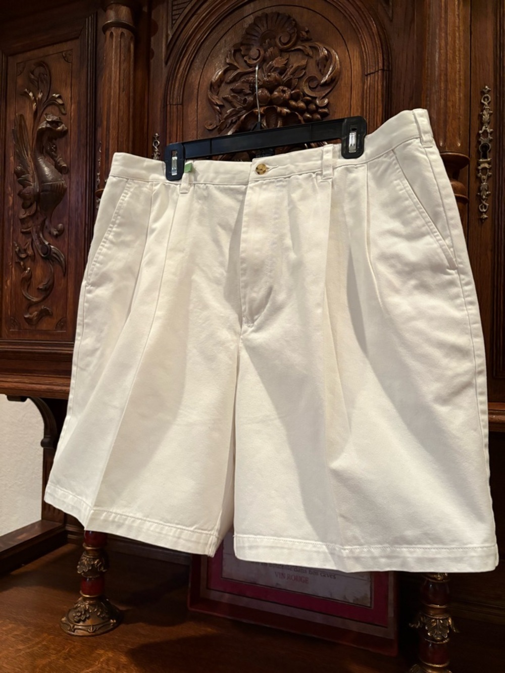 MENS Ralph Lauren Polo White Flat Front Cargo Shorts